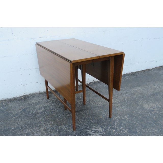 Paul McCobb Paul McCobb Mid Century Drop Leaf Dining Dinette Table With 2 Leaves 5767a For Sale - Image 4 of 12