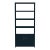 Lark 4-Tier Etagere Bookcase Cabinet, Navy Blue For Sale
