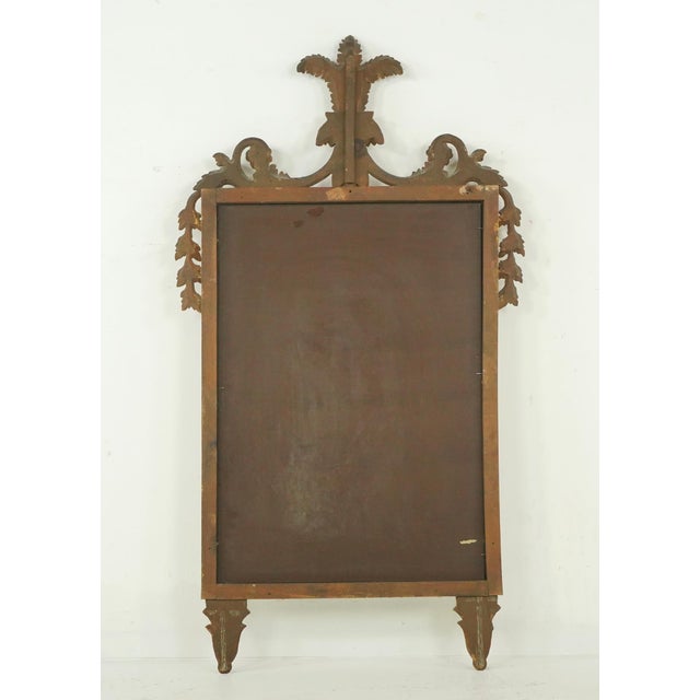 Antique Neoclassical Italian Giltwood Wall Mirror For Sale - Image 9 of 10