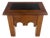 Heavy Solid Mahogany Custom Wood Milling Arts & Crafts 1970s Side End Table MINT For Sale