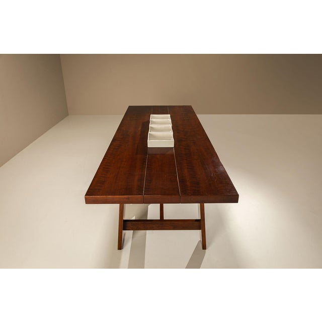 Brown Model 611.1 Dining Table by Silvio Coppola for Bernini, Italy, 1968 For Sale - Image 8 of 15
