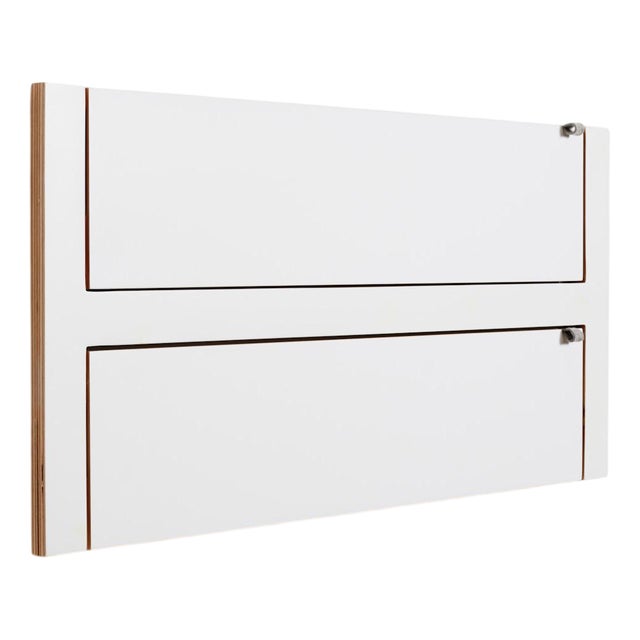 80×40-2 Fläpps Shoe Shelf in White from Ambivalenz For Sale