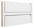 80×40-2 Fläpps Shoe Shelf in White from Ambivalenz For Sale