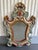 Red Early 20th Century Rococo Hand Carved Wooden Mirror For Sale - Image 8 of 11