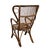 Bamboo and Rattan Armchair, 1950s For Sale - Image 3 of 8