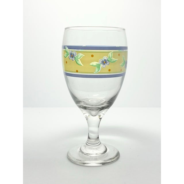 1990s Pfaltzgraff “Summer Breeze” Iced Tea or All Purpose Glasses - Set of 8 For Sale - Image 4 of 5