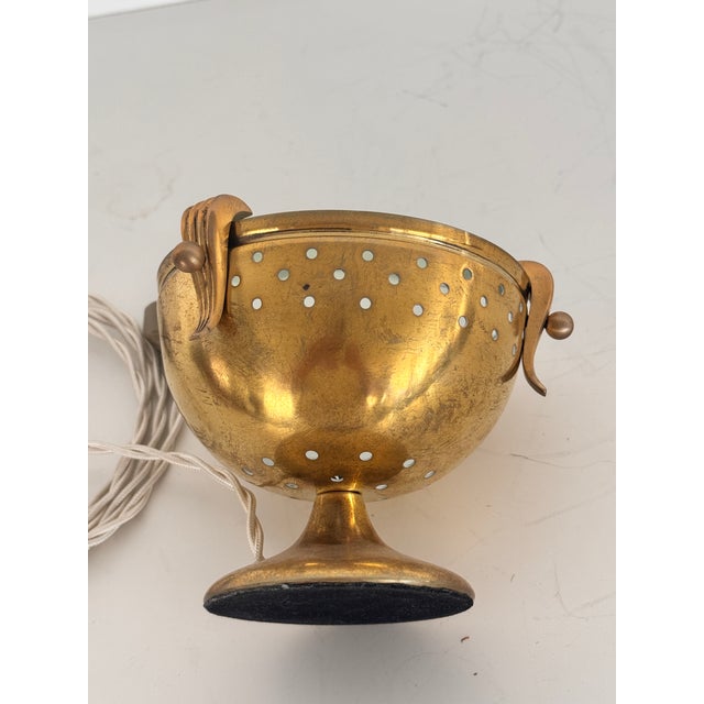 Vintage Italian Brass and Glass Table Lamp from Fontana Arte, 1950s For Sale - Image 15 of 18