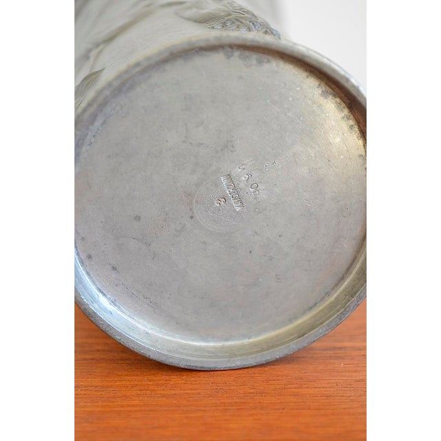 Art Nouveau Vase by Hugo Leven for Kayserzinn, 1900s For Sale - Image 9 of 10