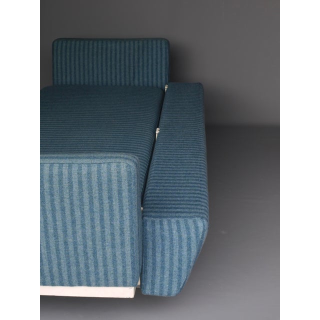 Mid-Century Dutch Steel and Wool Sofa Bed, 1960s For Sale - Image 11 of 18