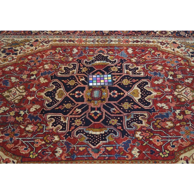 Antique Serapi Rug 4'11'' x 6'7'' For Sale - Image 11 of 12