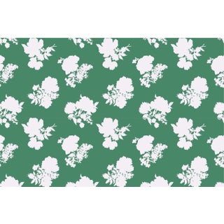 Swans Island Silhouette Forest Green Fabric by the Yard For Sale