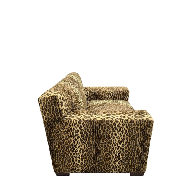 Brown Vintage Henredon High Point Oversized Cube Club Chairs – Pair For Sale - Image 8 of 11