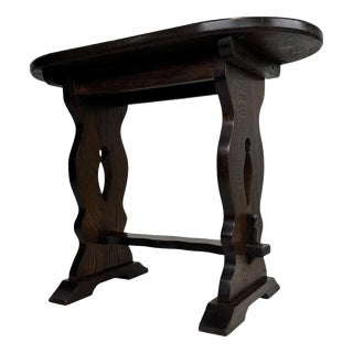 20th Century English Oak Side Table For Sale
