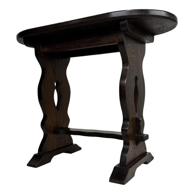20th Century English Oak Side Table For Sale