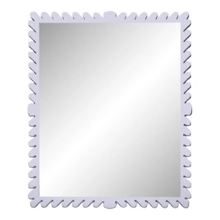 Fleur Home Garden District Coquette Rectangle Mirror in Spring Iris, 30x42 For Sale