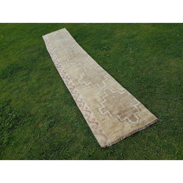 1970s Vintage Turkish Runner - 2′ × 11′5″ For Sale - Image 10 of 10