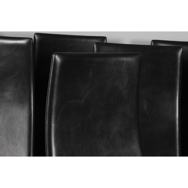 2000 - 2009 Oxford Highback Chairs attributed to Arne Jacobsen, 2008, Set of 8 For Sale - Image 5 of 11
