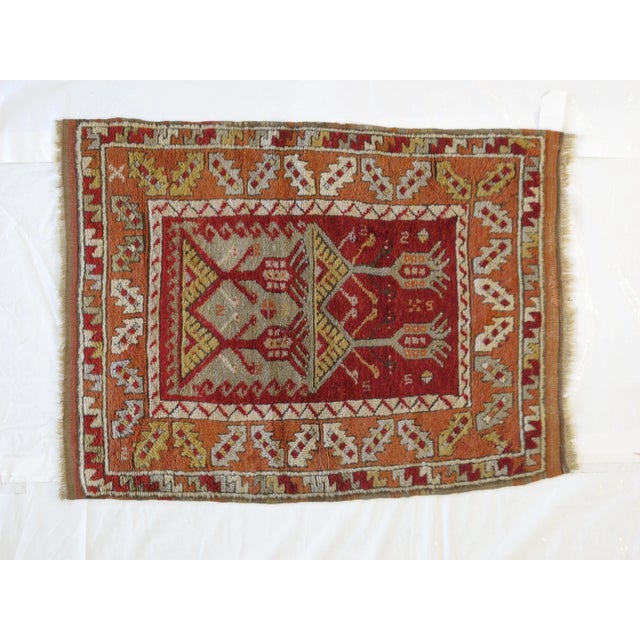 1950's Anatolian Oushak , 3'4" X 4'4" For Sale In New York - Image 6 of 6