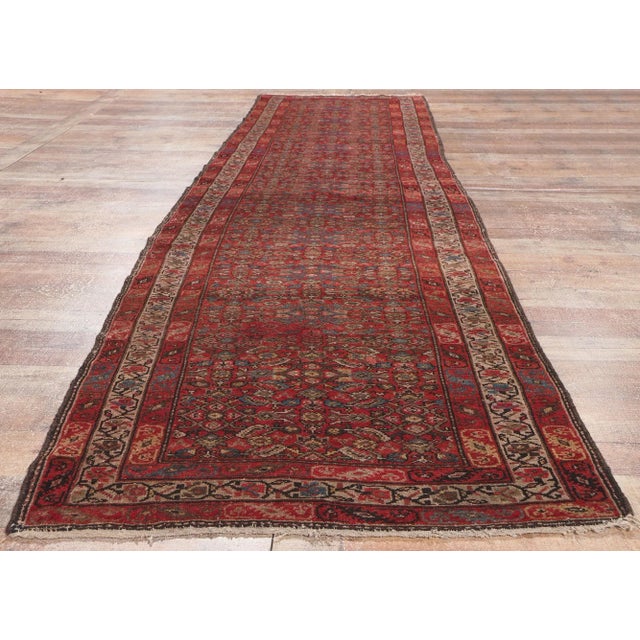 Antique Persian Malayer Runner - 03’03 x 13’02 For Sale - Image 11 of 12