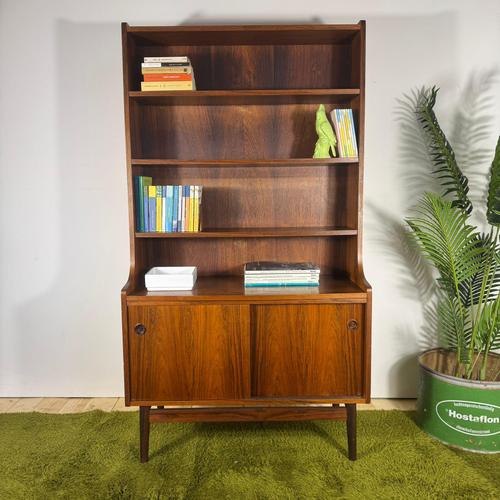 Mid-Century Modern Scandinavian Rosewood Bookcase For Sale - Image 9 of 9