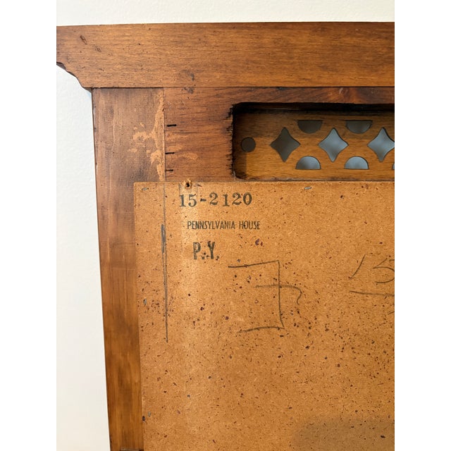 Pennsylvania House Cherry Wood Cornice Top Mirror For Sale - Image 12 of 12