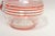 Art Deco Blown Glass Red Striped Bulbous Form Pitcher / Jug For Sale - Image 15 of 15