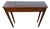 Late 20th Century Custom Made Mahogany Hepplewhite Style 3 Drawer Console Table For Sale