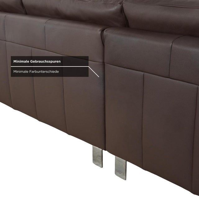 Animal Skin Leather Corner Sofa from Ewald Schillig For Sale - Image 7 of 16