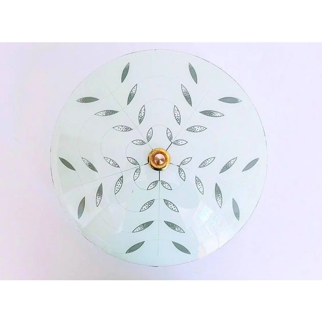 Modern Floral Flush Light, C1970 For Sale - Image 6 of 10