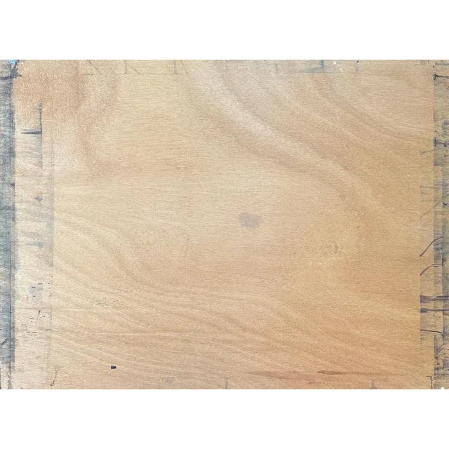 Claude Sauthier, Mont-Blanc Dock, 1970s, Oil on Wood For Sale - Image 9 of 10