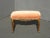 1950s Vintage French Provincial Louis XV Peach Velvet Bench W Gold Scrolled Base For Sale - Image 5 of 12