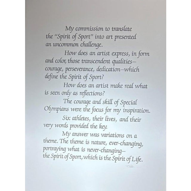 1980s Robert Peak "Spirit of Sport" Ap 15/50 Signed and Numbered Artist Proof - Set of 6 For Sale - Image 4 of 16