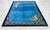 1980s Handmade Rug Blue Turkish Rug - 6'6" X 9'1" For Sale - Image 9 of 18