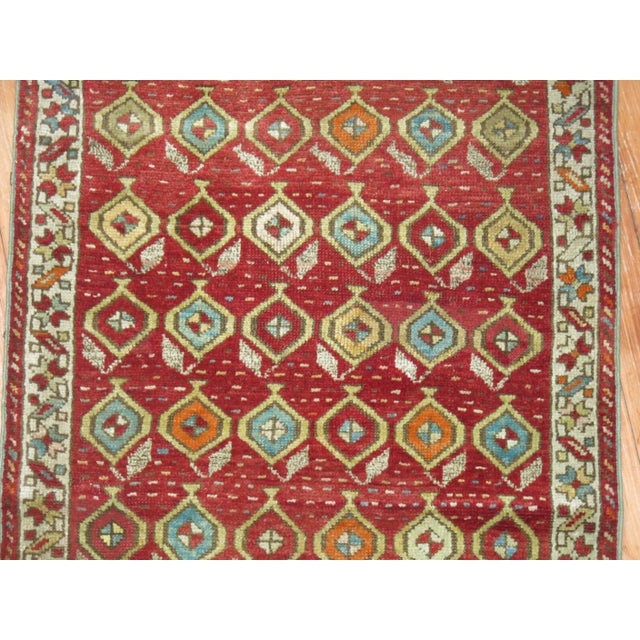 Late 19th Century Late 19th Century Turkish Runner, 2'3'' X 11'9'' For Sale - Image 4 of 7