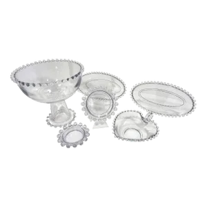 6 Piece Vintage Candlewick Clear Set by Imperial Glass
