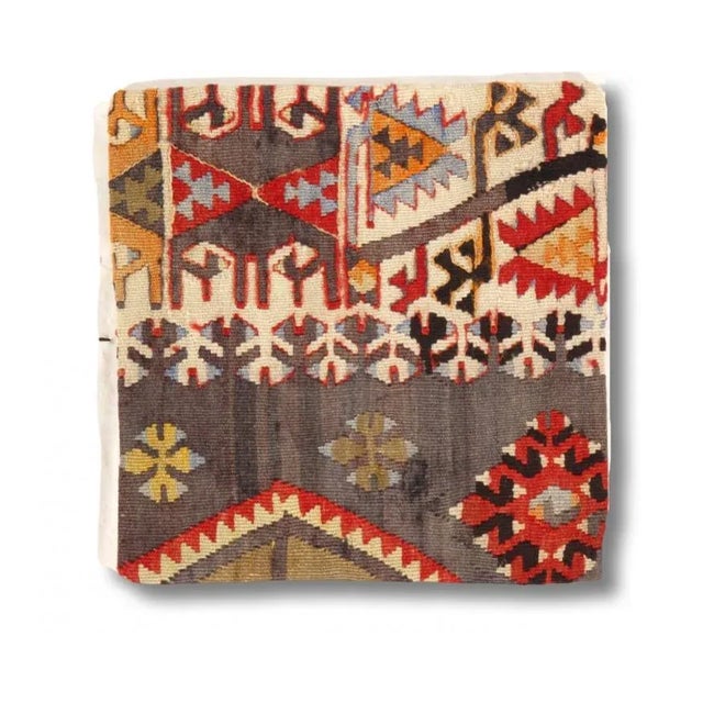 Traditional Vintage Hand Woven K128 Pillow 16" For Sale - Image 3 of 3