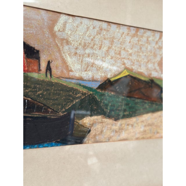 Mid-Century Modern S. Rjellim, Shore, 1950s, Oil on Panel, Framed For Sale - Image 3 of 18