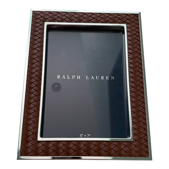 Ralph Lauren Brockton 5 X 7 Saddle Picture Frame New Nib $295 For Sale