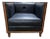Jonathan Charles Woven Wood Club Chair For Sale