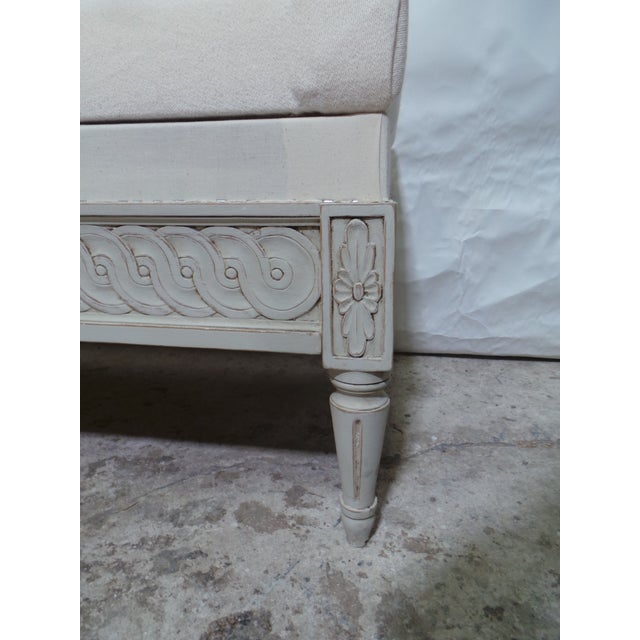 Swedish Gustavian Style Bench For Sale In Miami - Image 6 of 8