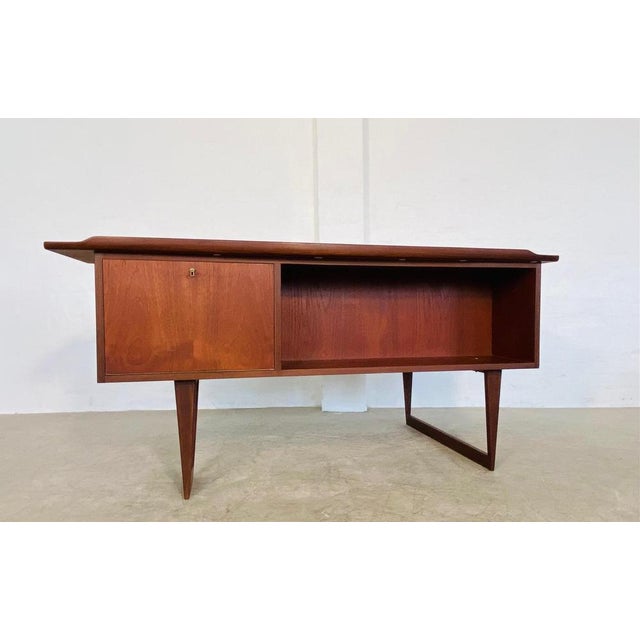Mid-Century Danish Teak Boomerang Desk from Løvig, 1960s For Sale - Image 18 of 18