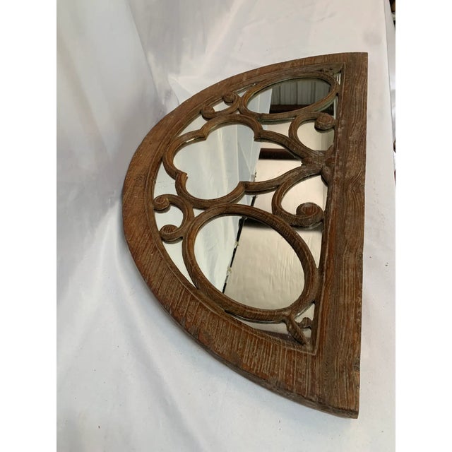 Ornate Segmented Arch Wall Mirror For Sale - Image 4 of 11