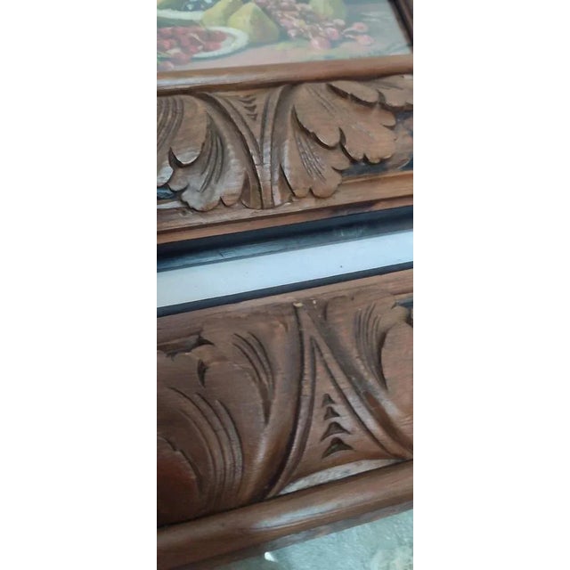 Paintings, Spain, 1950s, Oil on Cardboard, Framed, Set of 2 For Sale - Image 14 of 16