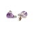 Natural Amethyst Diamond Earrings 14k Gold 3.71 TCW Certified For Sale - Image 11 of 11