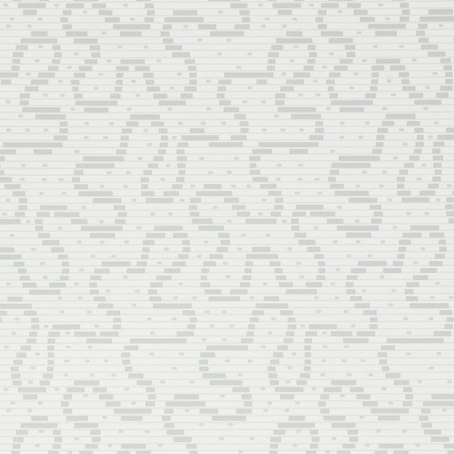 A screen-printed wallpaper that combines a loopy, meandering pattern with a delicate horizontal stripe, this unique small-...