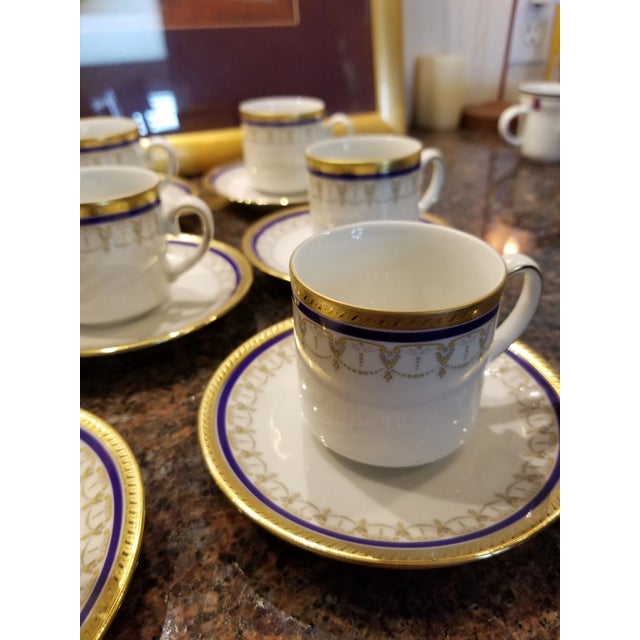 Collection of Eleven German Porcelain Demitasse Cups and Saucers For Sale In San Antonio - Image 6 of 9