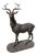 Life-Size Cast Iron Stag Garden Sculpture with Antlers For Sale