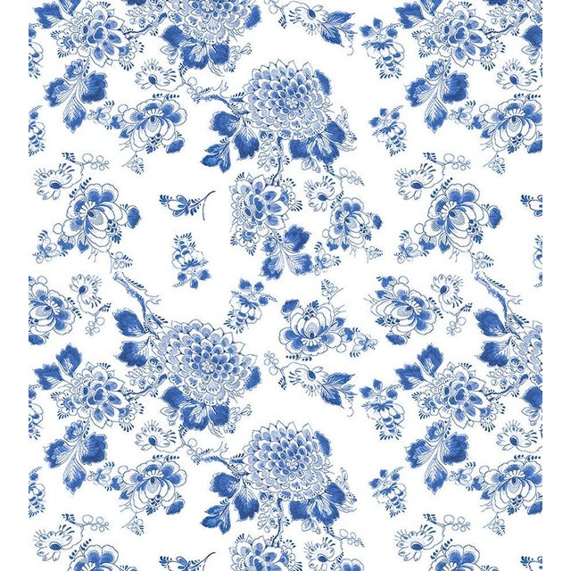 Nicolette Mayer through The House of Scalamandre Heritage Wallcovering, Blue For Sale