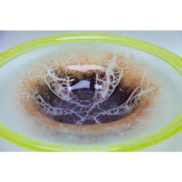 German Ikora Art Glass Bowl by Karl Wiedmann for WMF, 1930s For Sale - Image 6 of 10