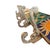 Vintage Brass Wall Rack With Art Deco Revival Ceramic Tiles For Sale - Image 10 of 13